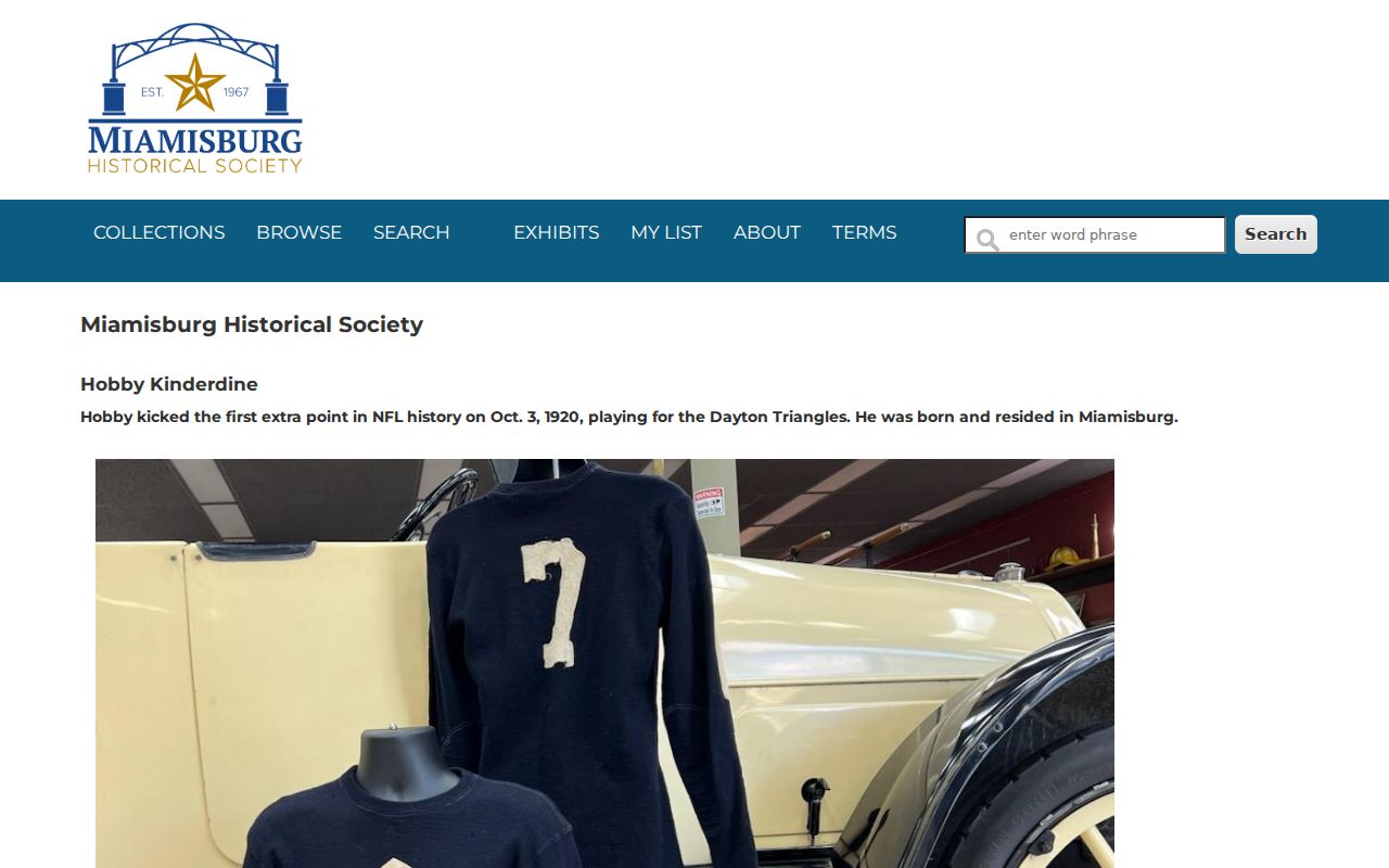 Miami Township city directory digital catalog at Miamisburg Historical Society