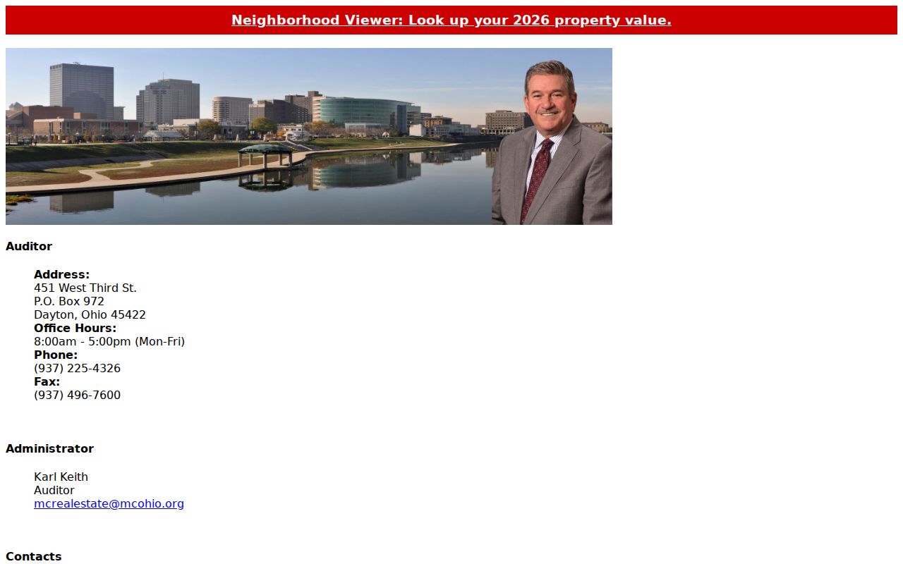 Miami Township residents directory Montgomery County Auditor property portal